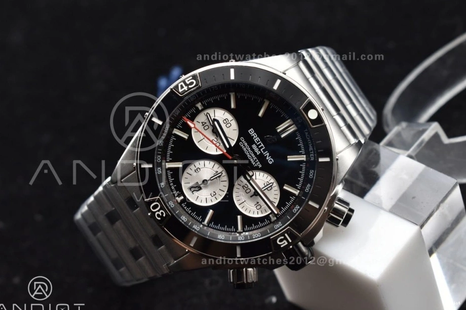 B01 Chronomat Best Bracelet Edition on Dial A7750 SS 1:1 Black 44mm SS BLSF 0423